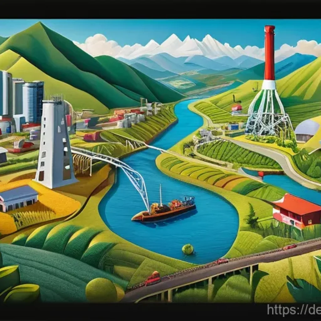 라파엘 코레아 정부의 개혁 정책 - **Prompt:** "A vibrant illustration depicting the concept of economic sovereignty in Ecuador. The im...
